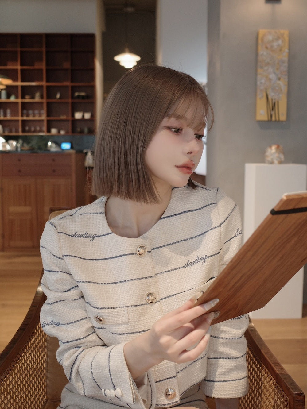 Darlingボーダーツイードジャケット – Darich (ダーリッチ)