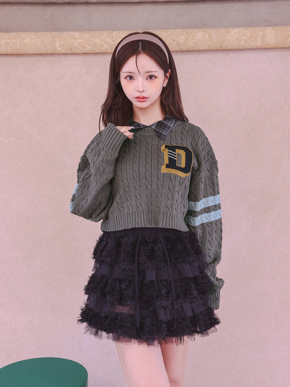 カレッジワッペンショートニットトップス – Darich (ダーリッチ)