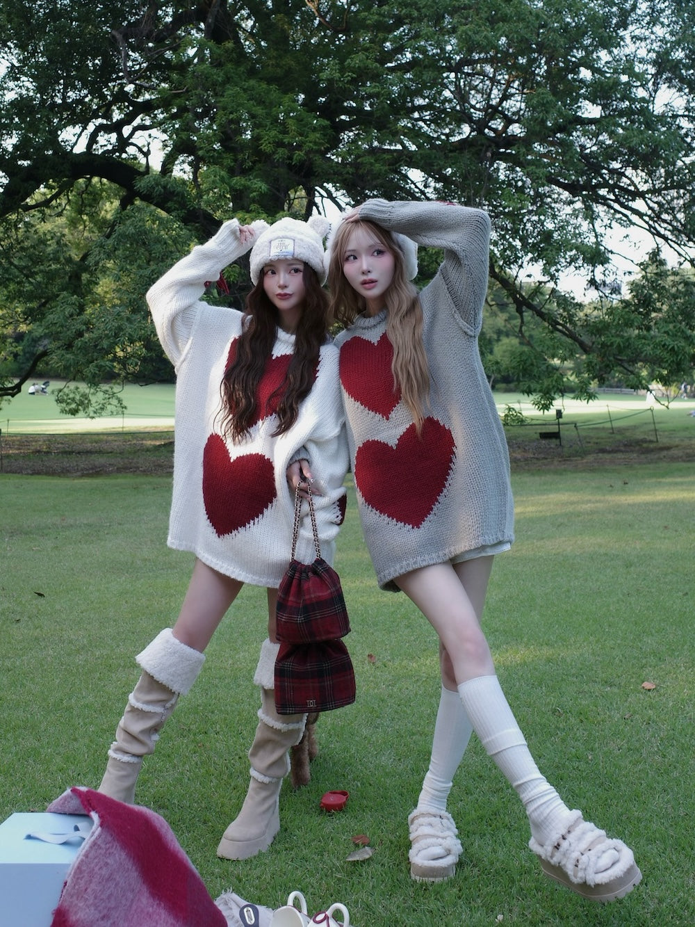 ハートロゴローゲージニットチュニック – Darich (ダーリッチ)