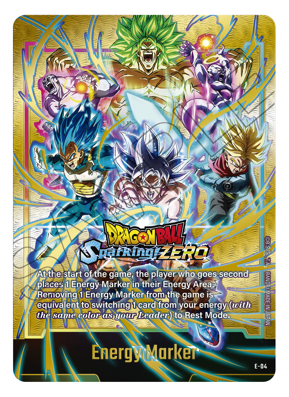 Exclusive cards included in Dragon Ball Sparking! Zero Premium