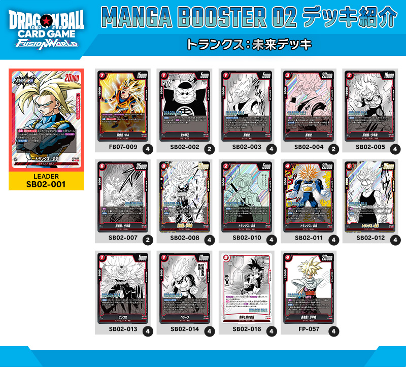 MANGA BOOSTER 02 [SB02] | ドラゴンボールスーパーカードゲーム