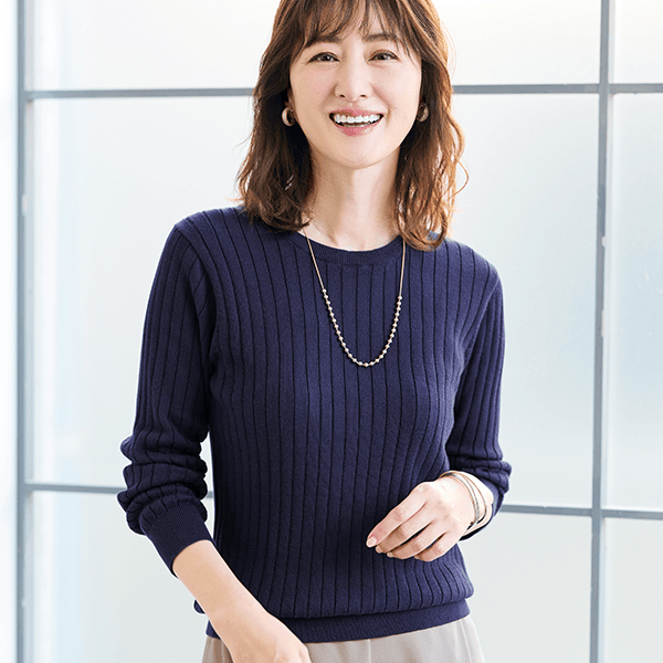 イタリア糸・洗える細見えニット（コフィル） | ニット/セーター通販のDHC