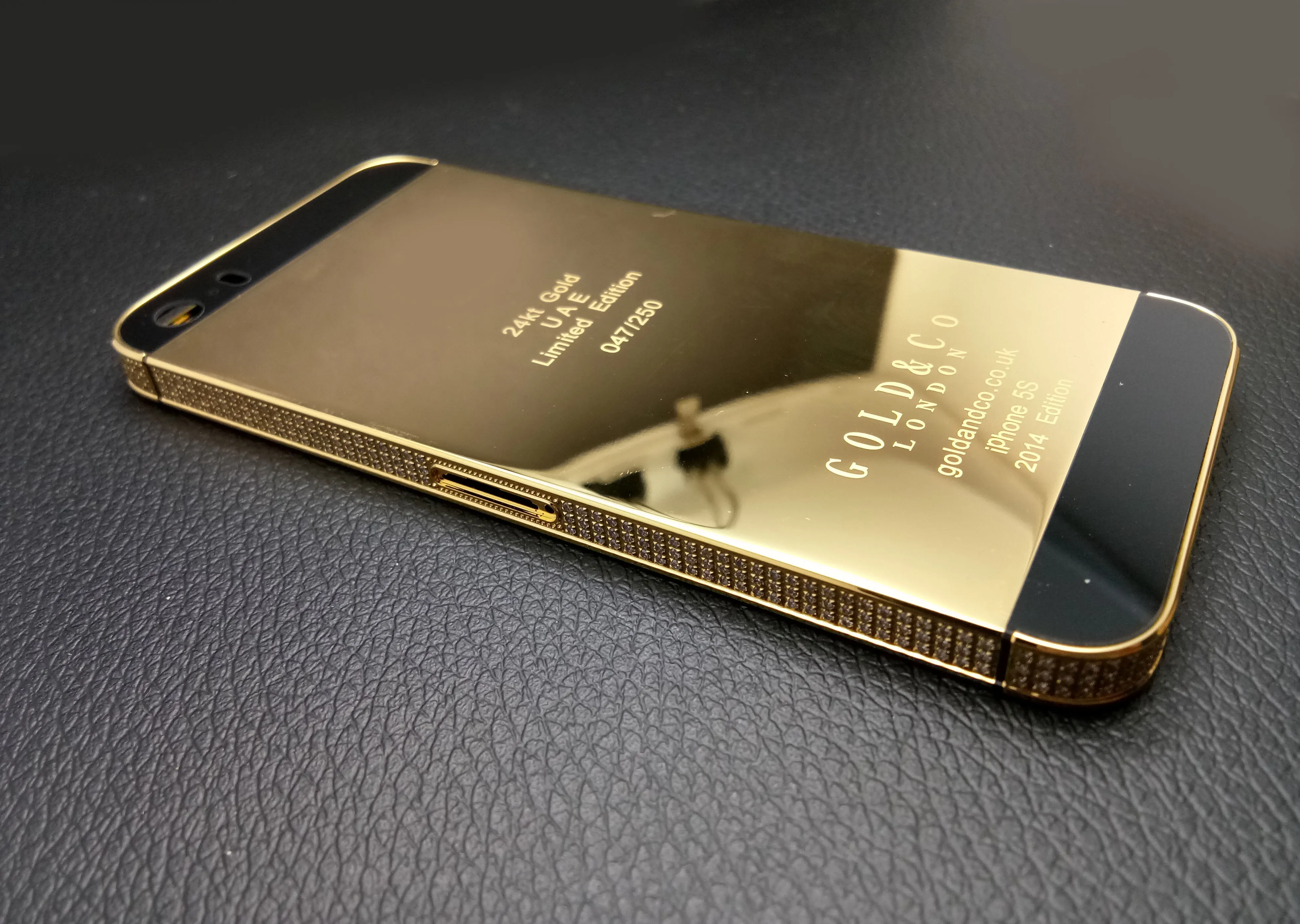 Clearance Sale: Golden Middle Frame with Diamonds Back Housing