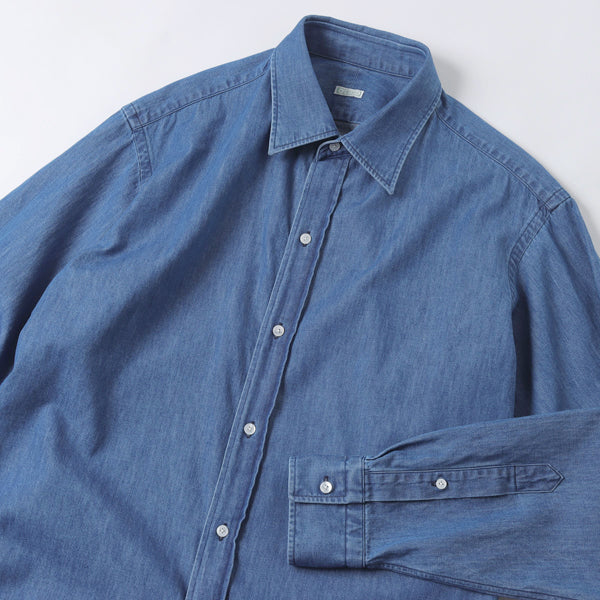 A.PRESSE (ア プレッセ) Washed Denim Shirt 23AAP-02-08H (23AAP-02