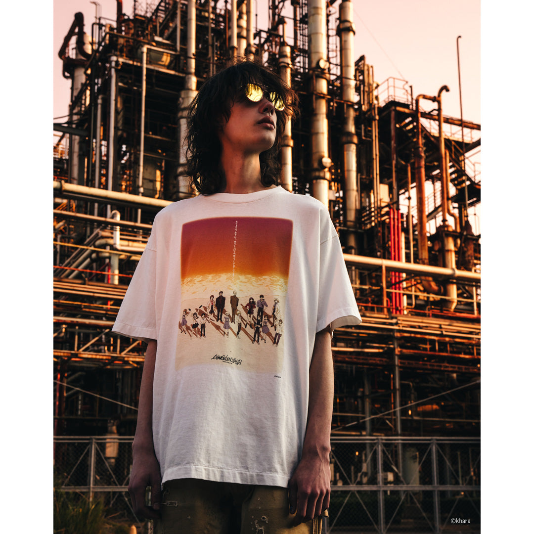 SAINT Mxxxxxx × EVENGELION × GEEKS RULE S/S TEE ORANGE SM-HR8-0000