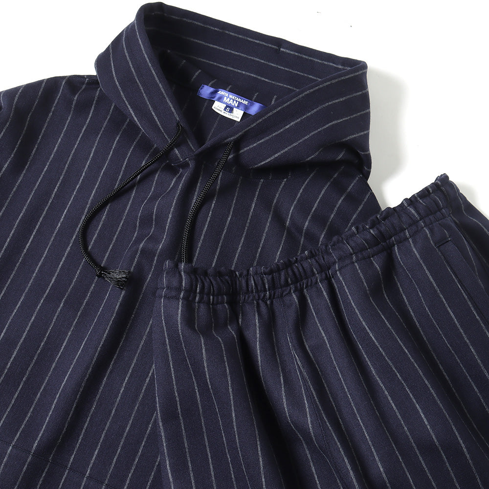 JUNYA WATANABE MAN) ウール天竺ストライプ T015 (WN-T015-051