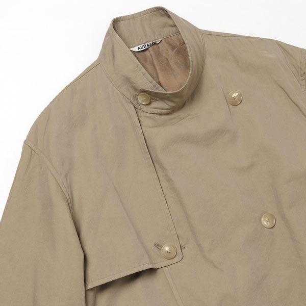 WASHED FINX CUPRO TWILL LONG COAT (A20AC01FC) | AURALEE