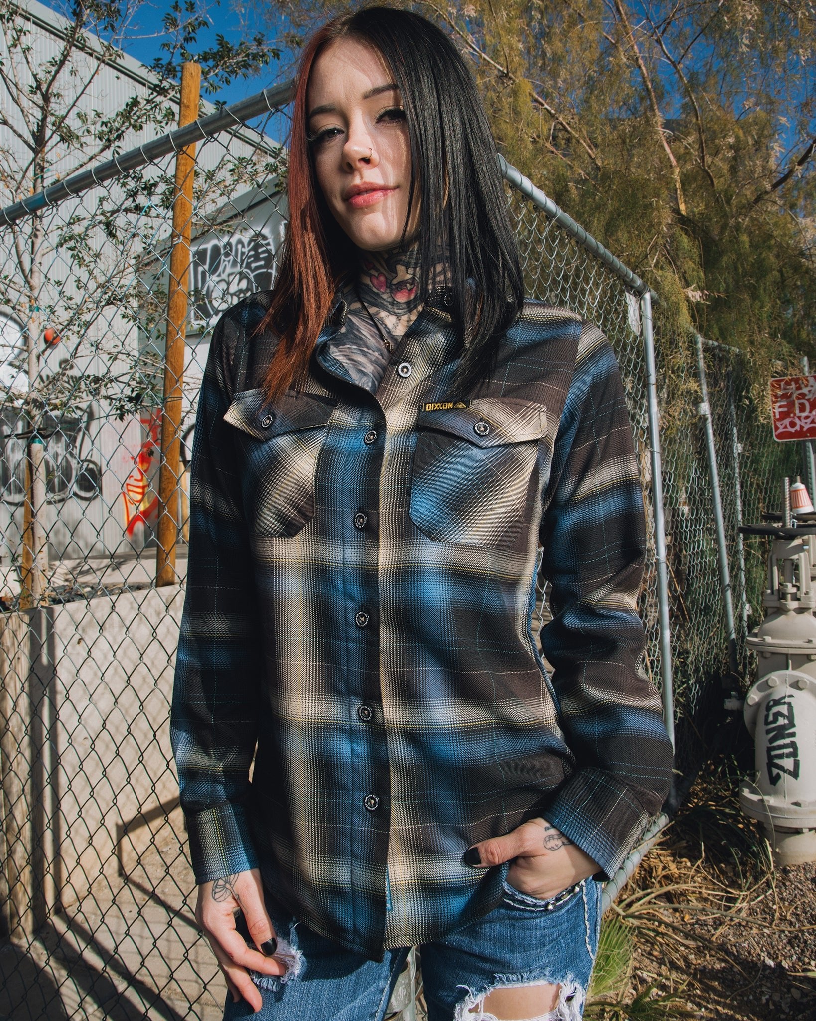 Fit For An Autopsy Flannel: Dixxon Women's Shirt Design