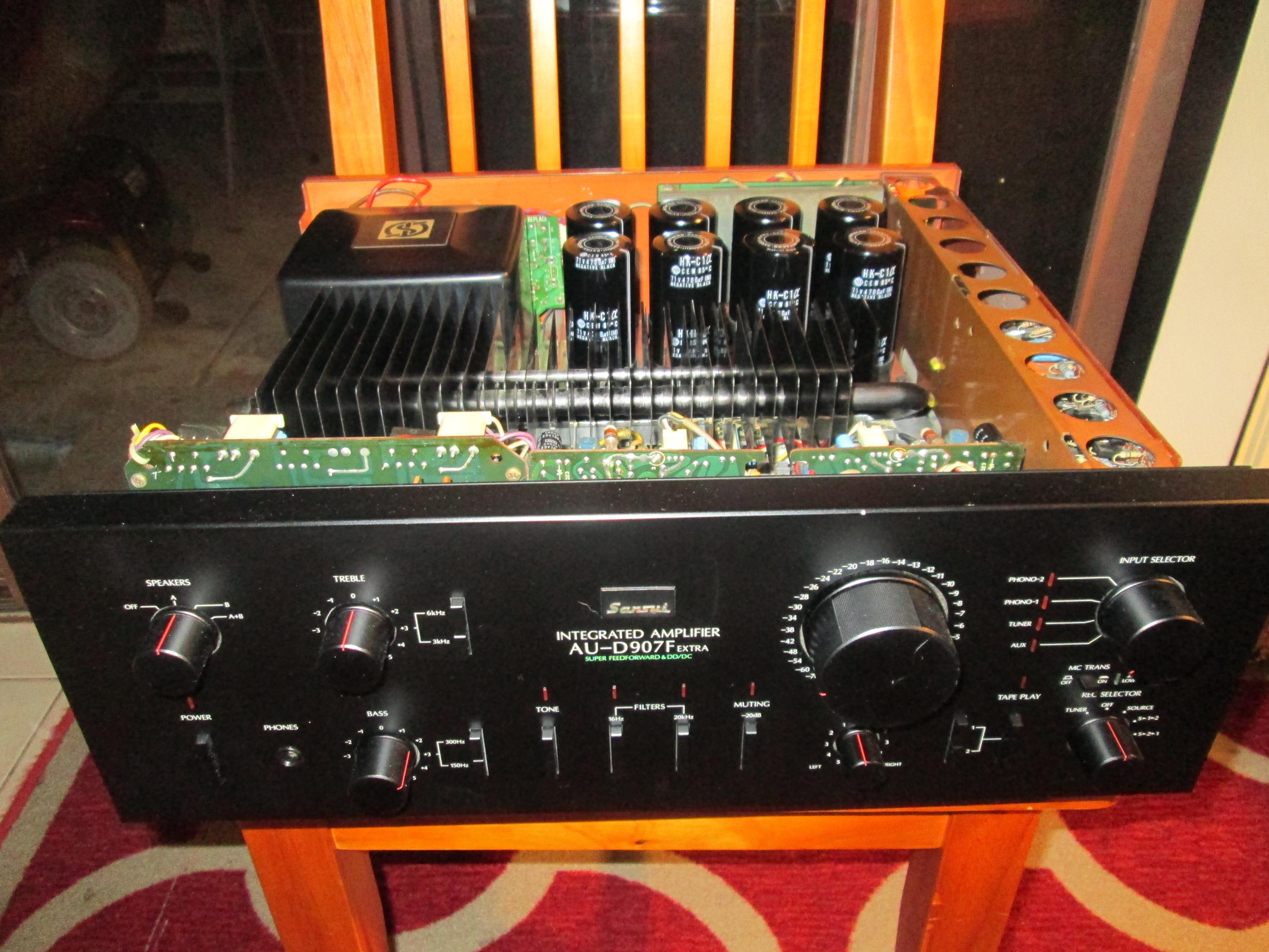 What caps should I order for Sansui D907F Extra?? | diyAudio