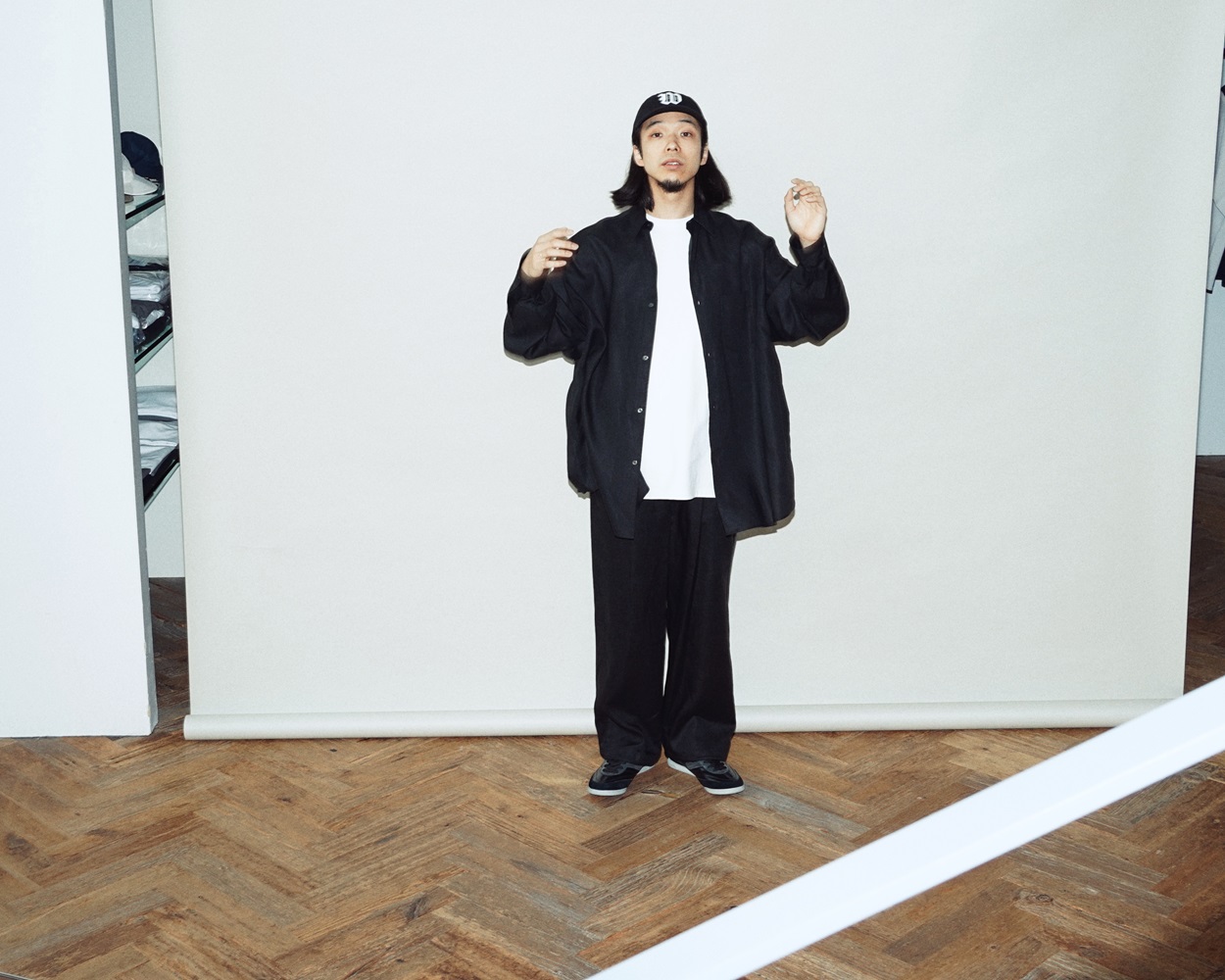 Linen L/S Oversized Regular Collar Shirt | My Graphpaper