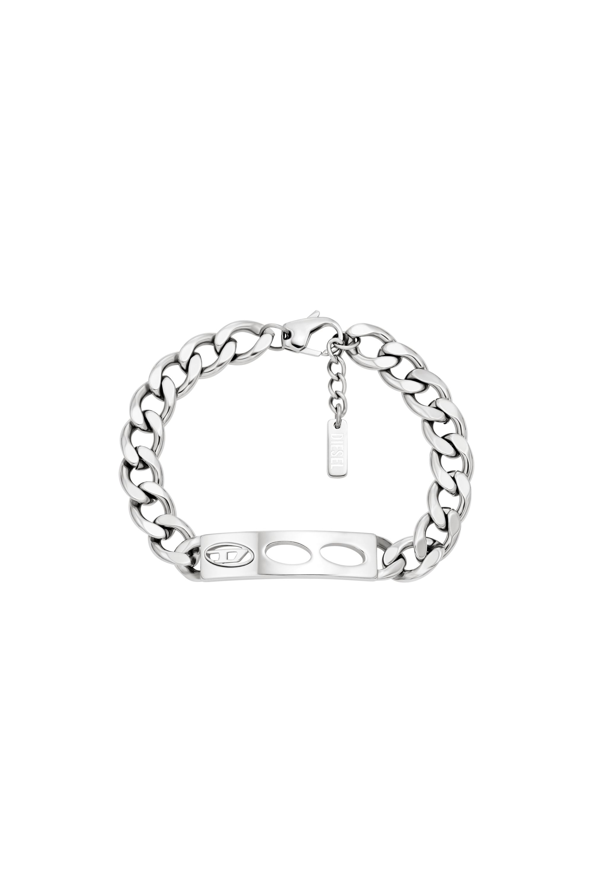 DX166340 JEWELLERY Stainless Steel ID Bracelet｜シルバー