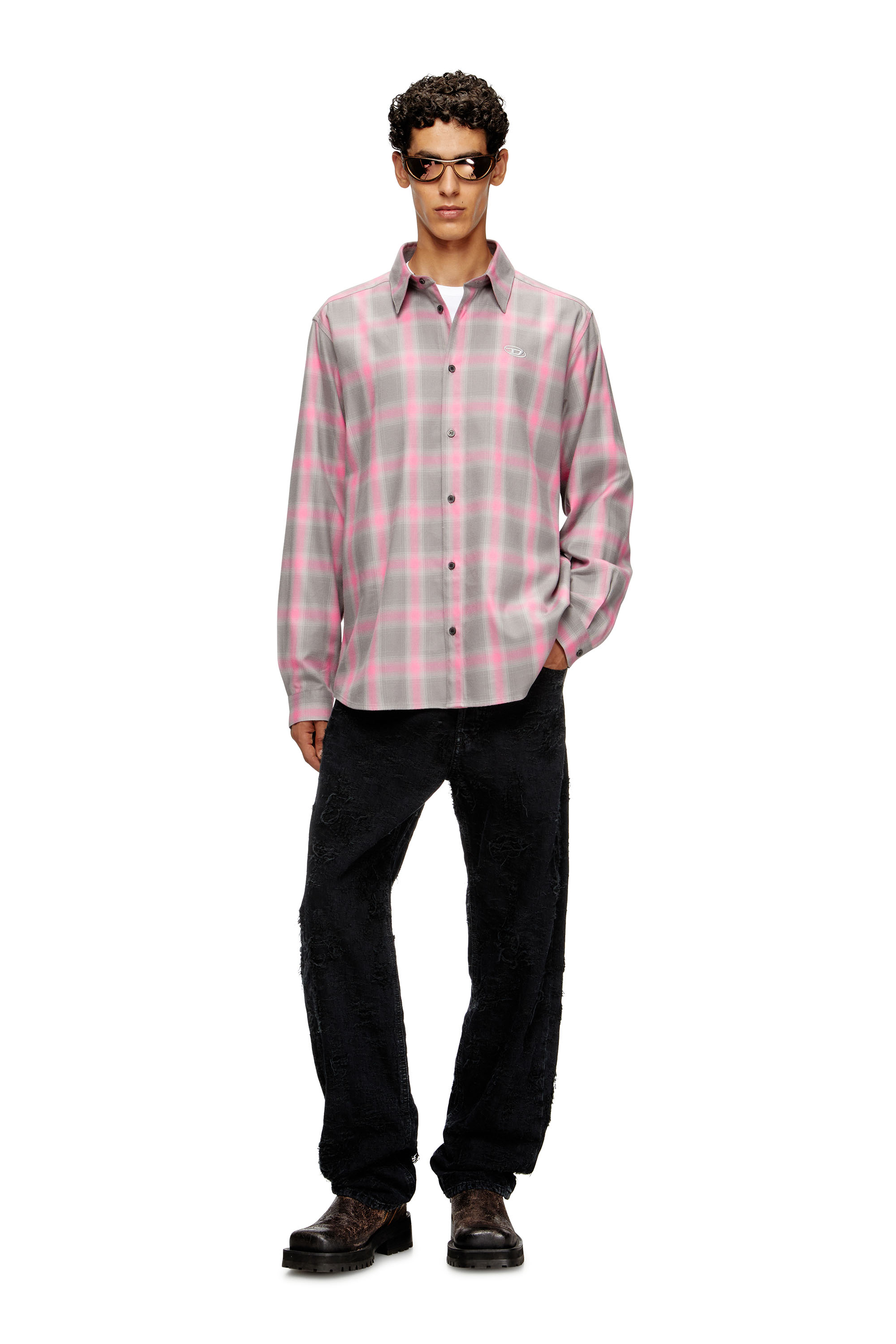 S-SIMPLY-DLBV 長袖シャツ｜マルチカラー｜メンズ｜DIESEL