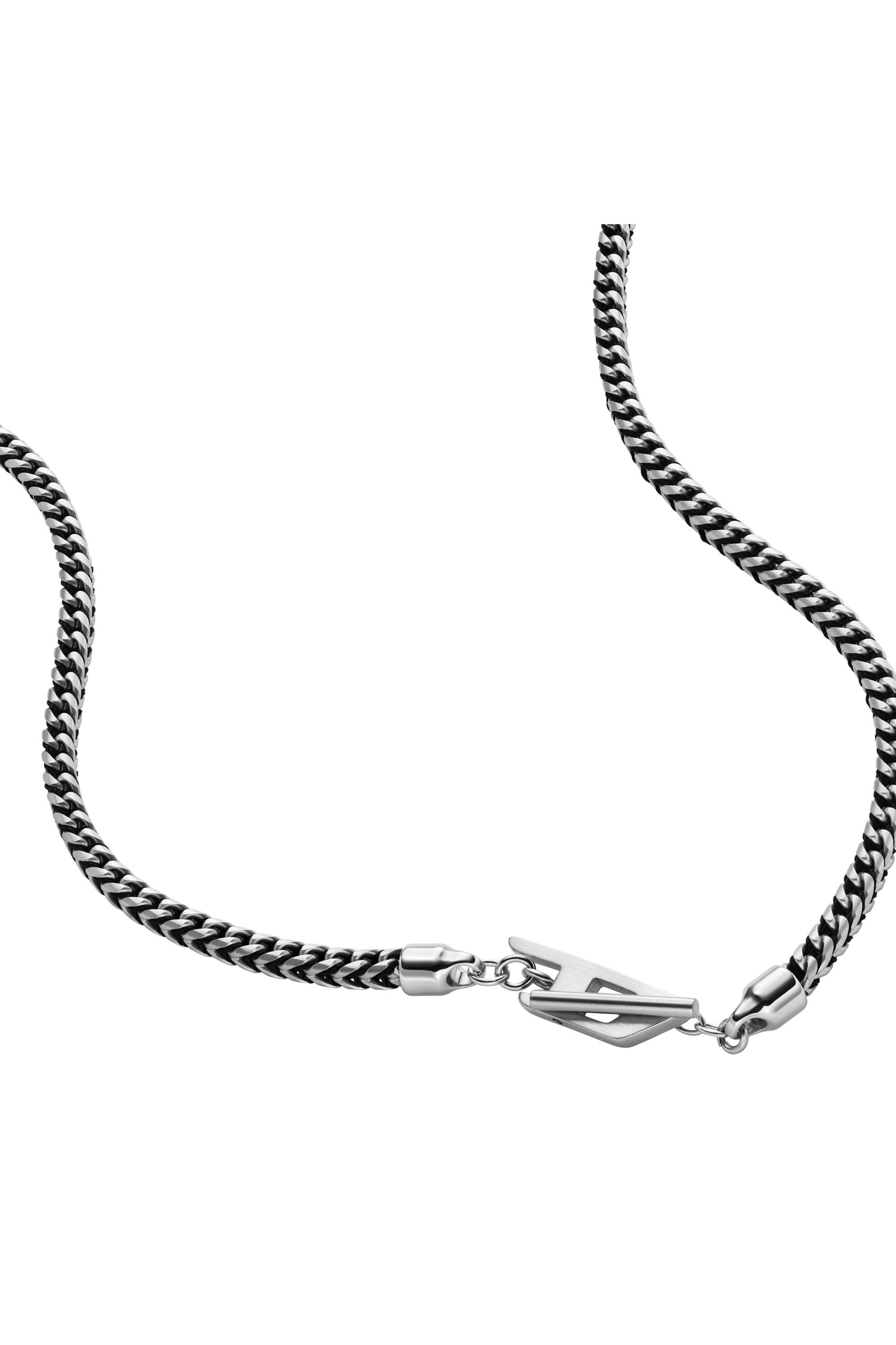 DX1552040 JEWEL Stainless Steel Chain Necklace｜シルバー