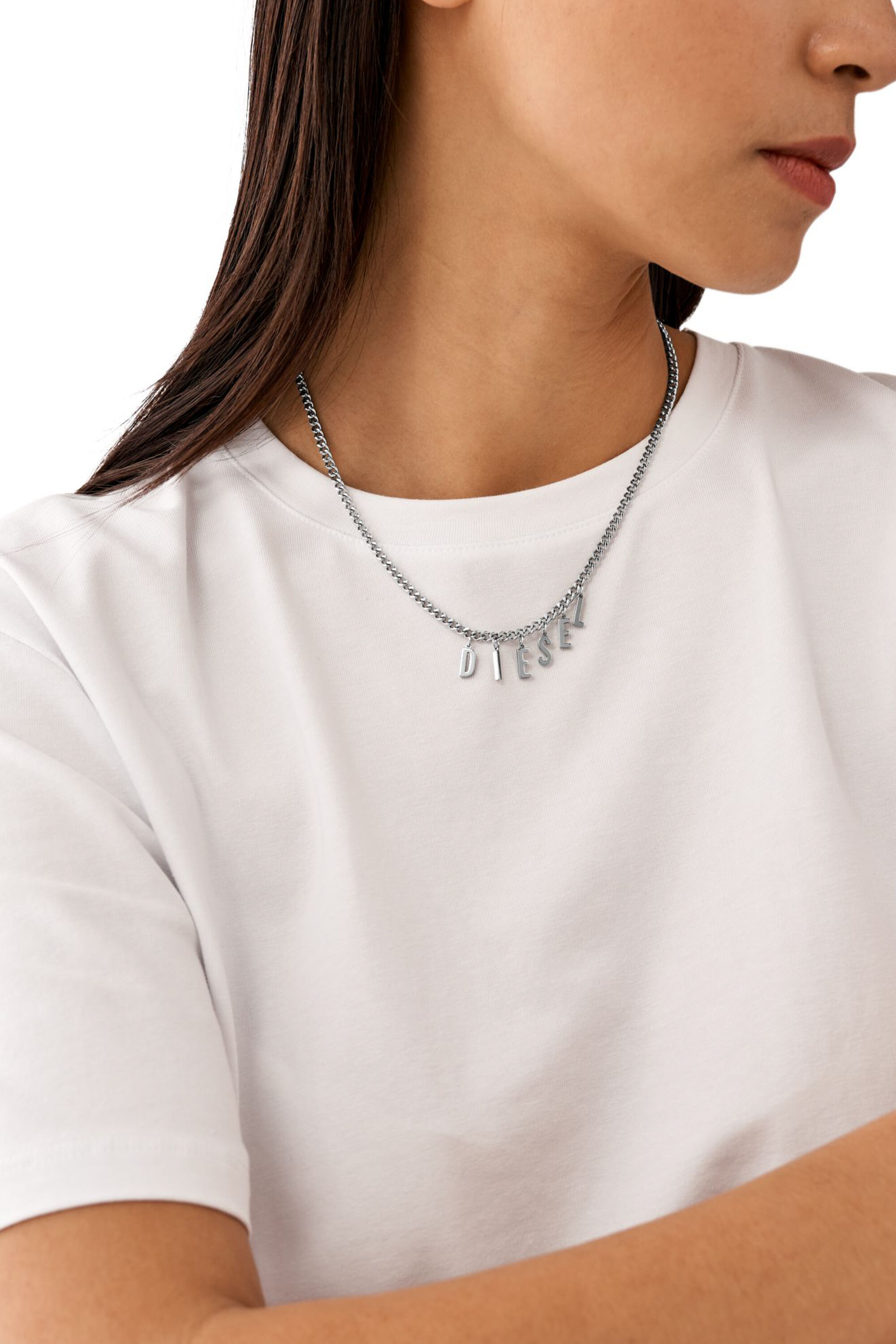 DX1494 ネックレス｜シルバー｜ウィメンズ｜DIESEL