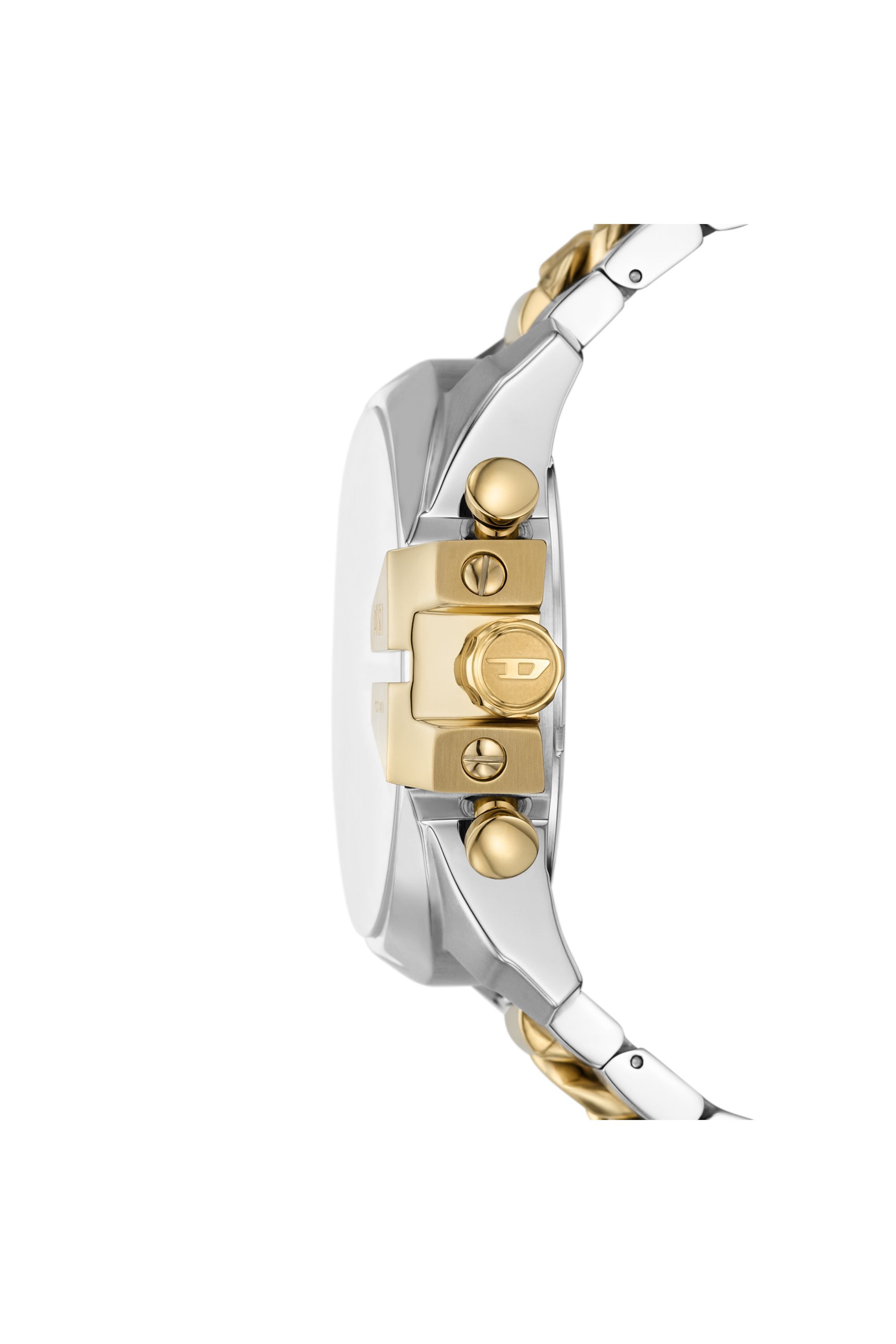 DZ4672 WATCH Mega Chief Two-Tone Stainless Steel Watch｜シルバー