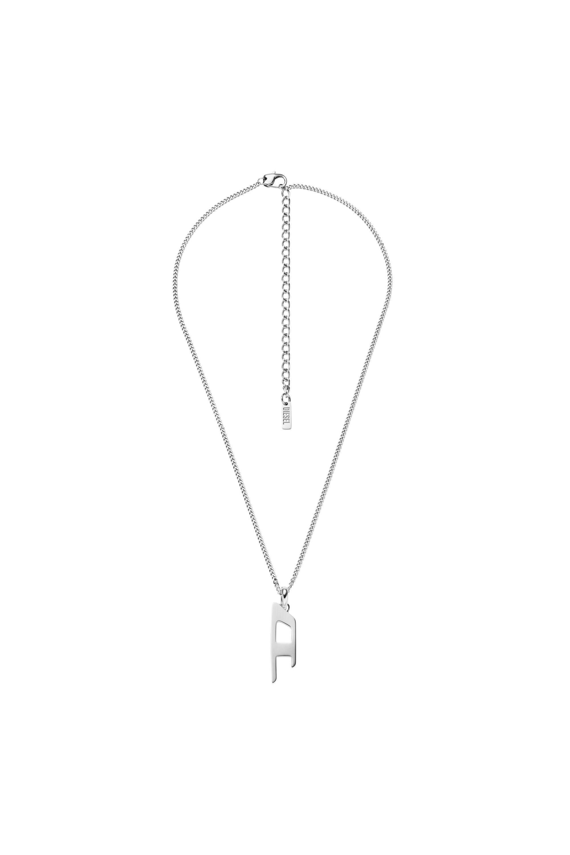 DX1625040 JEWELLERY Stainless steel d logo pendant necklace