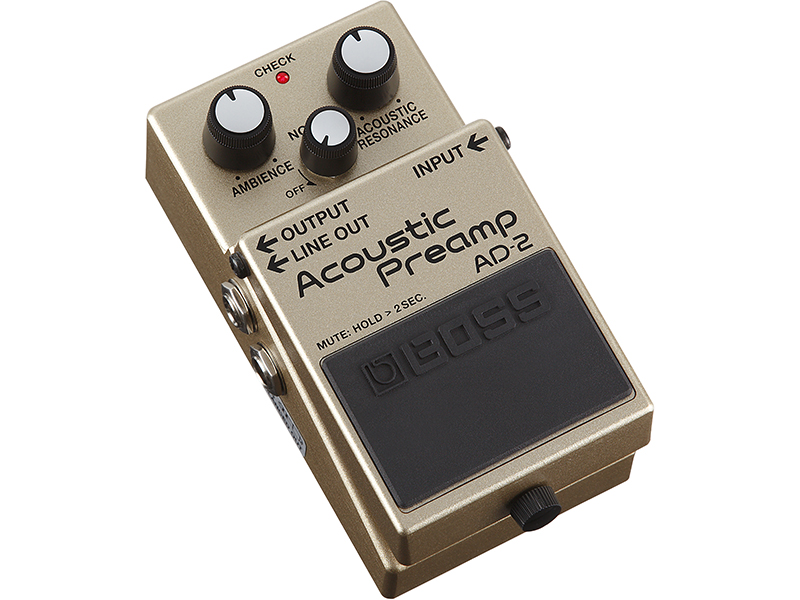 BOSS／AD-2 Acoustic Preamp】アコギ本来の自然な鳴りと美しい響きを