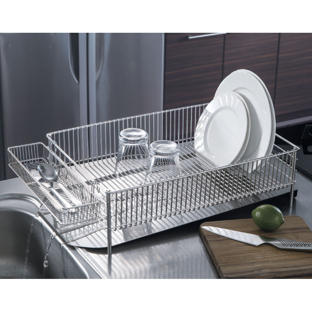 dショッピング |la base/ラバーゼ ステンレス水切りかごセット 横置き