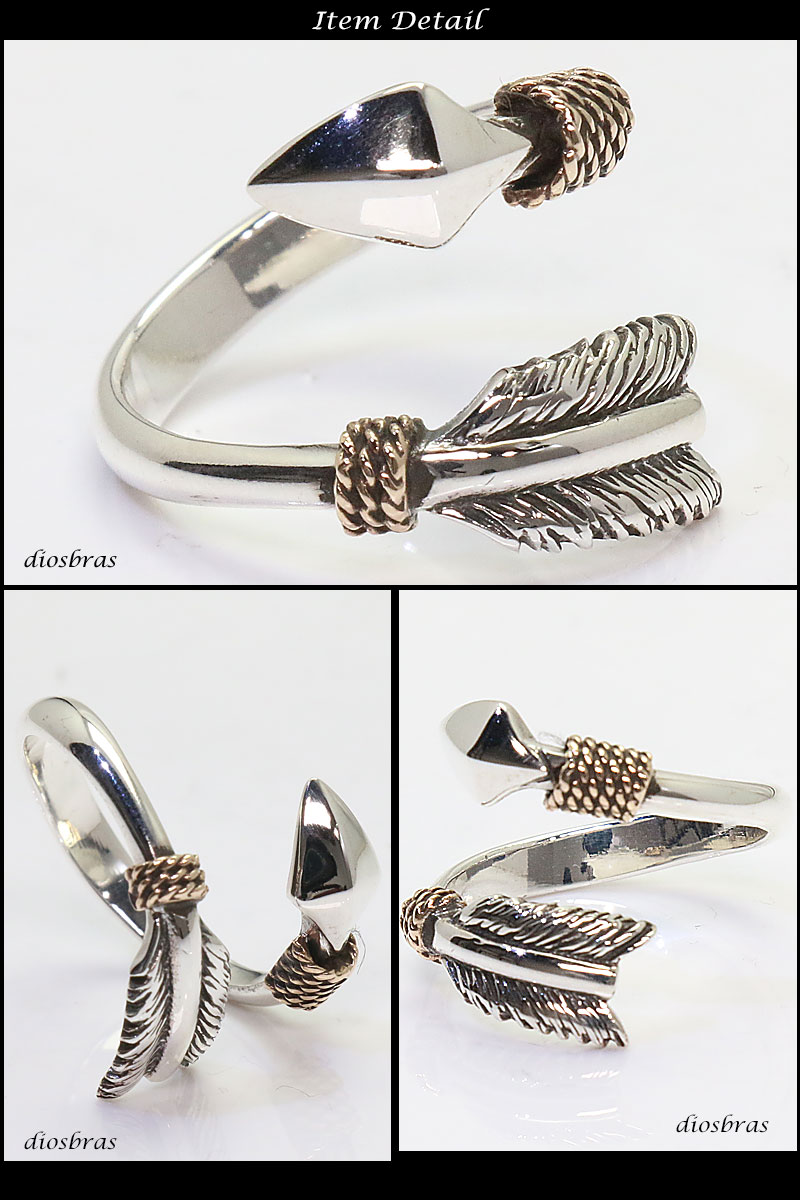 リング アロー ネイティブアメリカン インディアンジュエリー フェザー