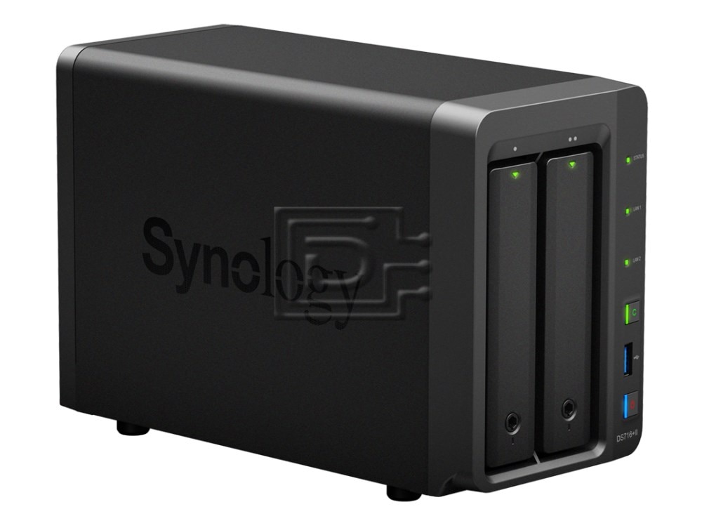 Synology DiskStation DS716+ II 2-bay SATA Quad Core AES-NI