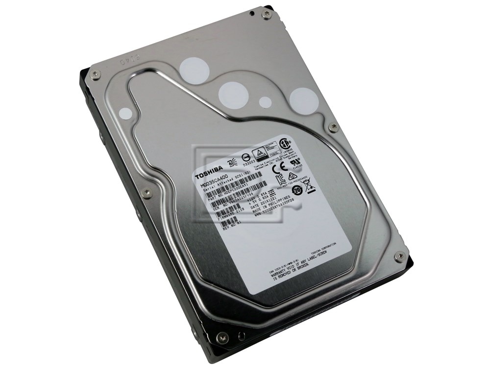 Toshiba MG03SCA400 4TB / 4000GB 7.2K 6.0Gbps 3.5in LFF Serial SCSI