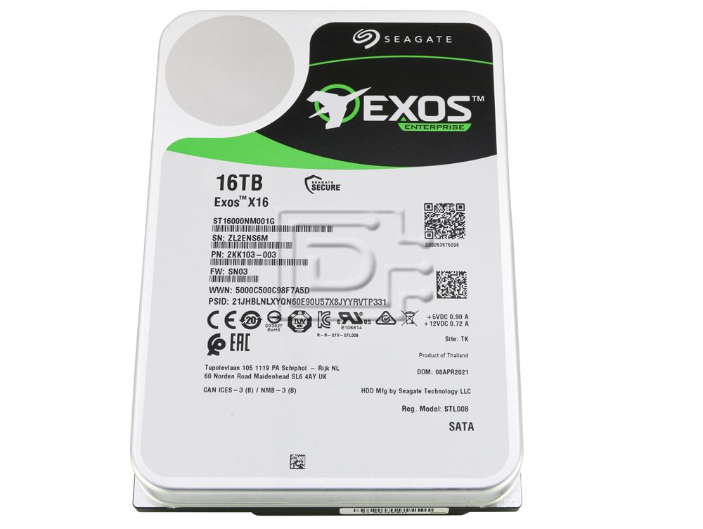 Seagate Exos X16 ST16000NM001G 16TB 3.5