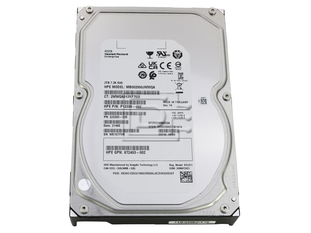 Seagate Exos 7E8 ST2000NM003A / 2J2200-035 / HPE P12339-002