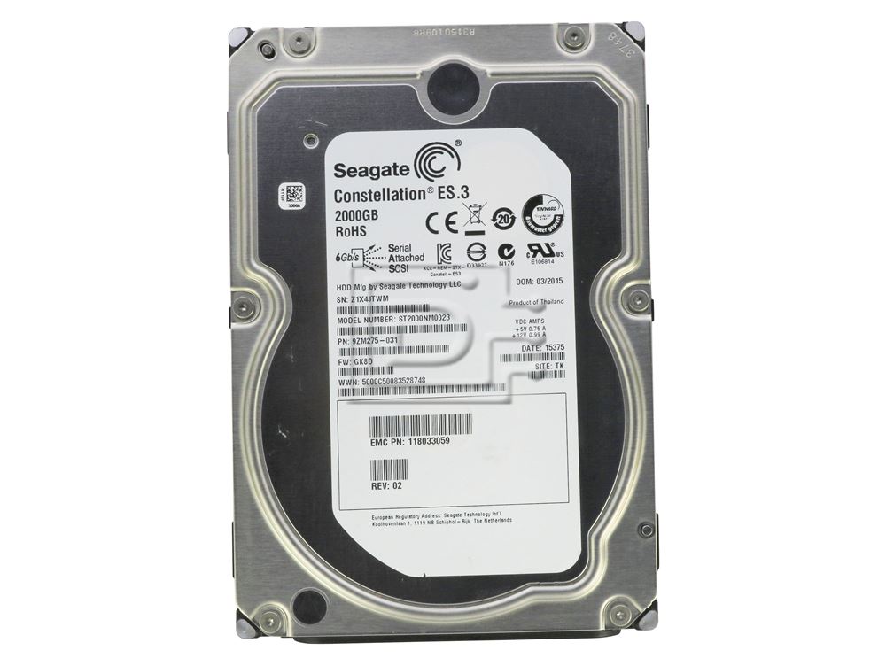 Seagate Constellation ES.3 ST2000NM0023 2TB / 2000GB 7.2K 6.0Gbps