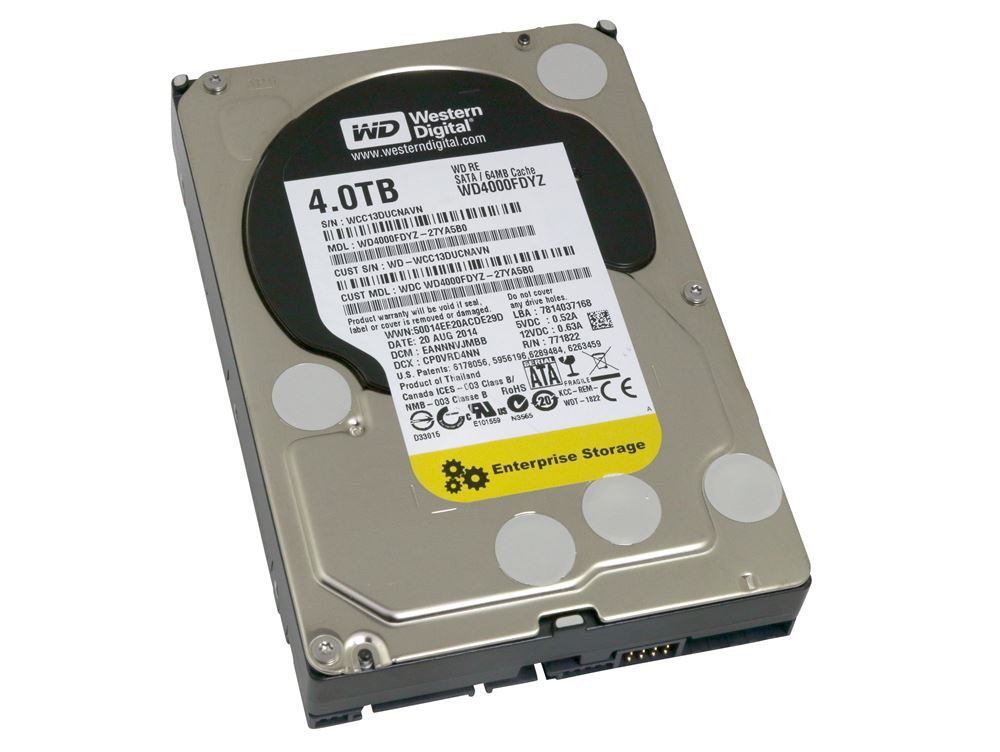 Western Digital RE WD4000FDYZ Enterprise 4TB 7.2K 3.5
