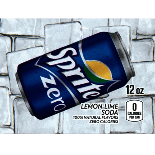 D & S Vending Inc - DS25SZ12 - Sprite Zero Label (12oz Can with