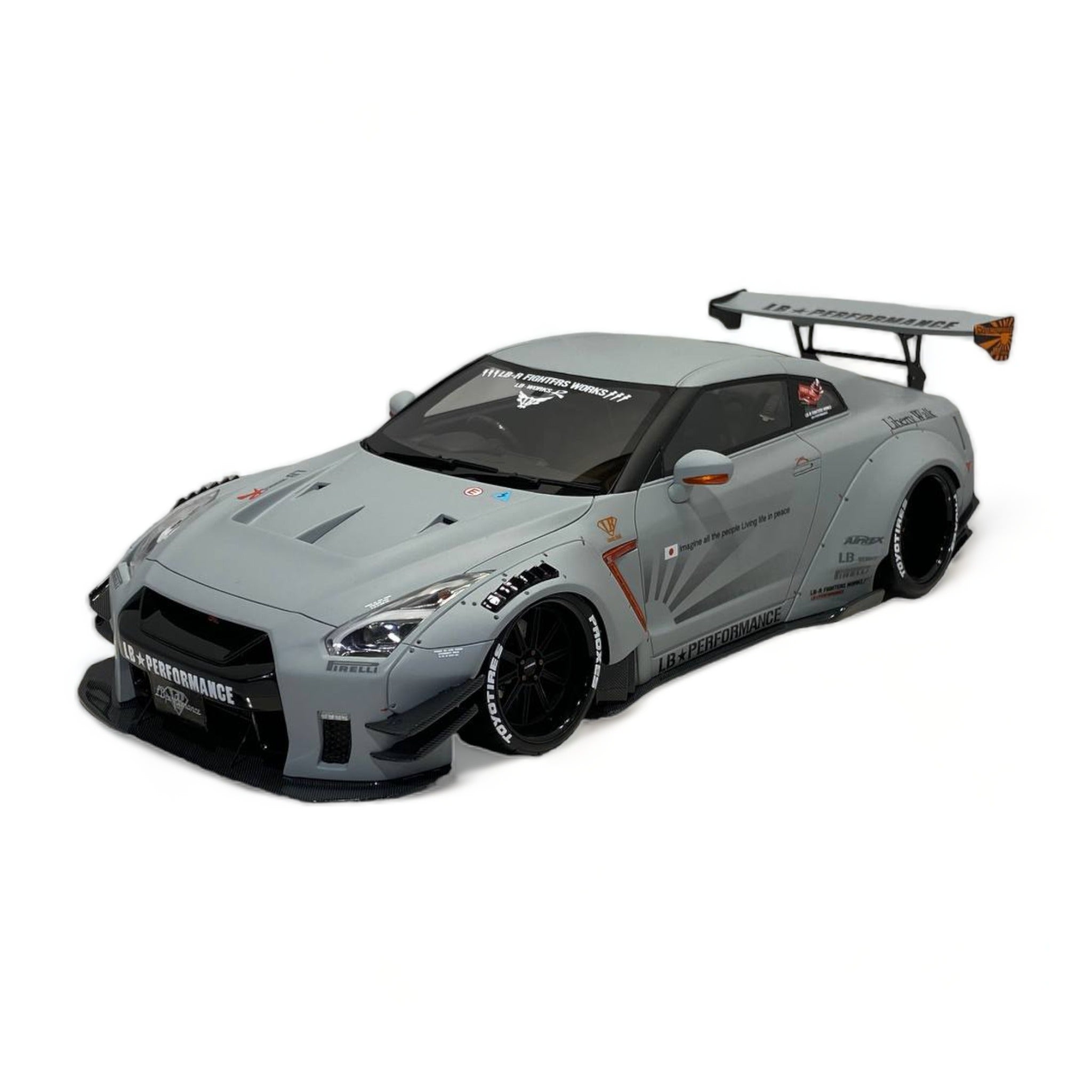 Nissan GT-R R35 LBWK LB*Performance Matt Grey by Onemodel 1/18