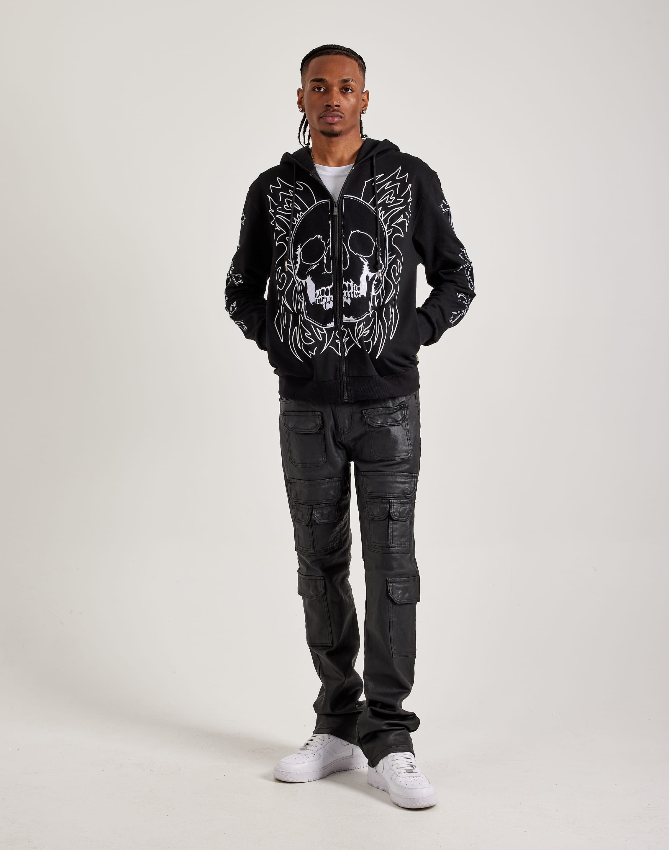 BKYS Skull Face Full-Zip Hoodie – DTLR