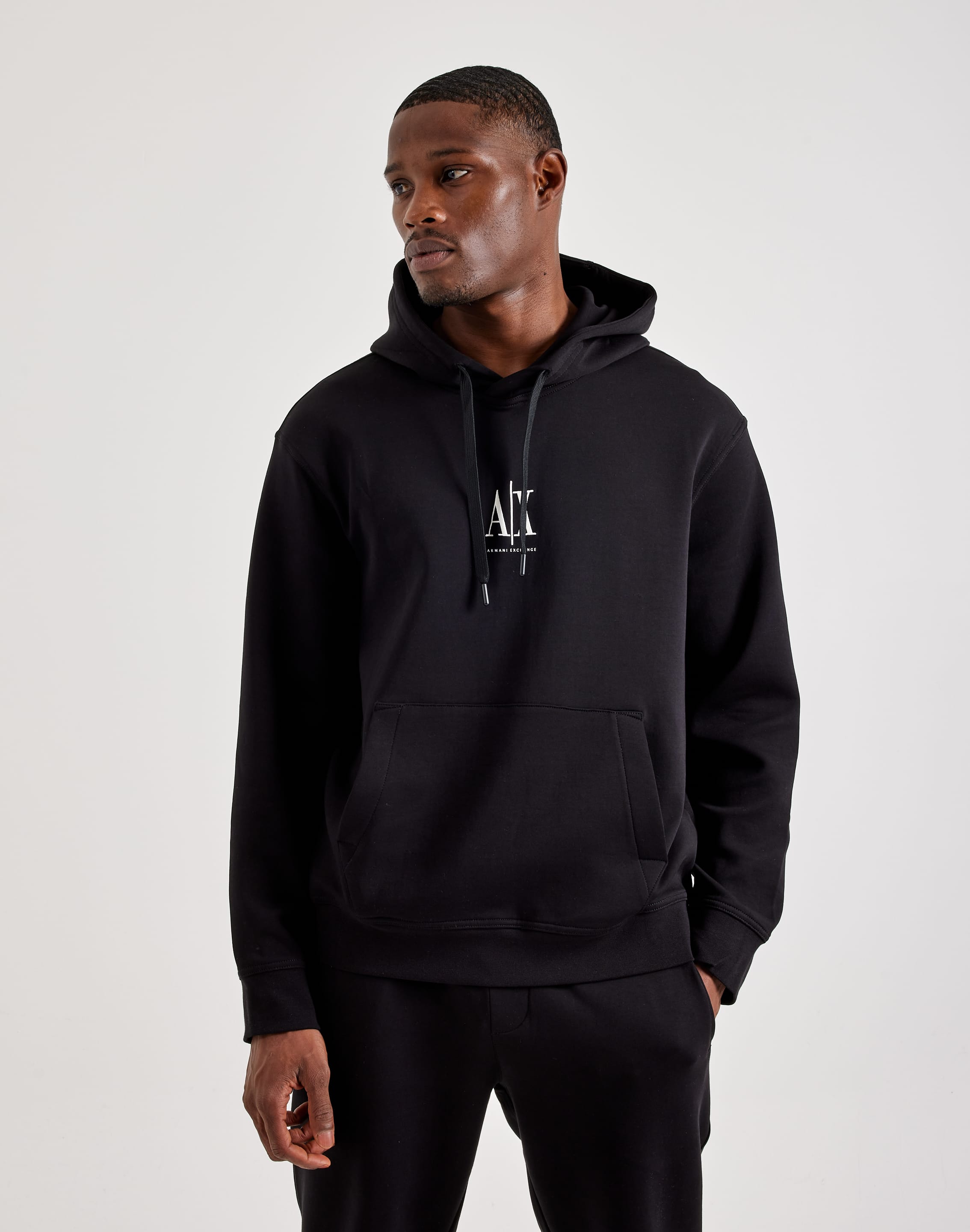 Armani Exchange Updated Icon Logo Fleece Hoodie – DTLR