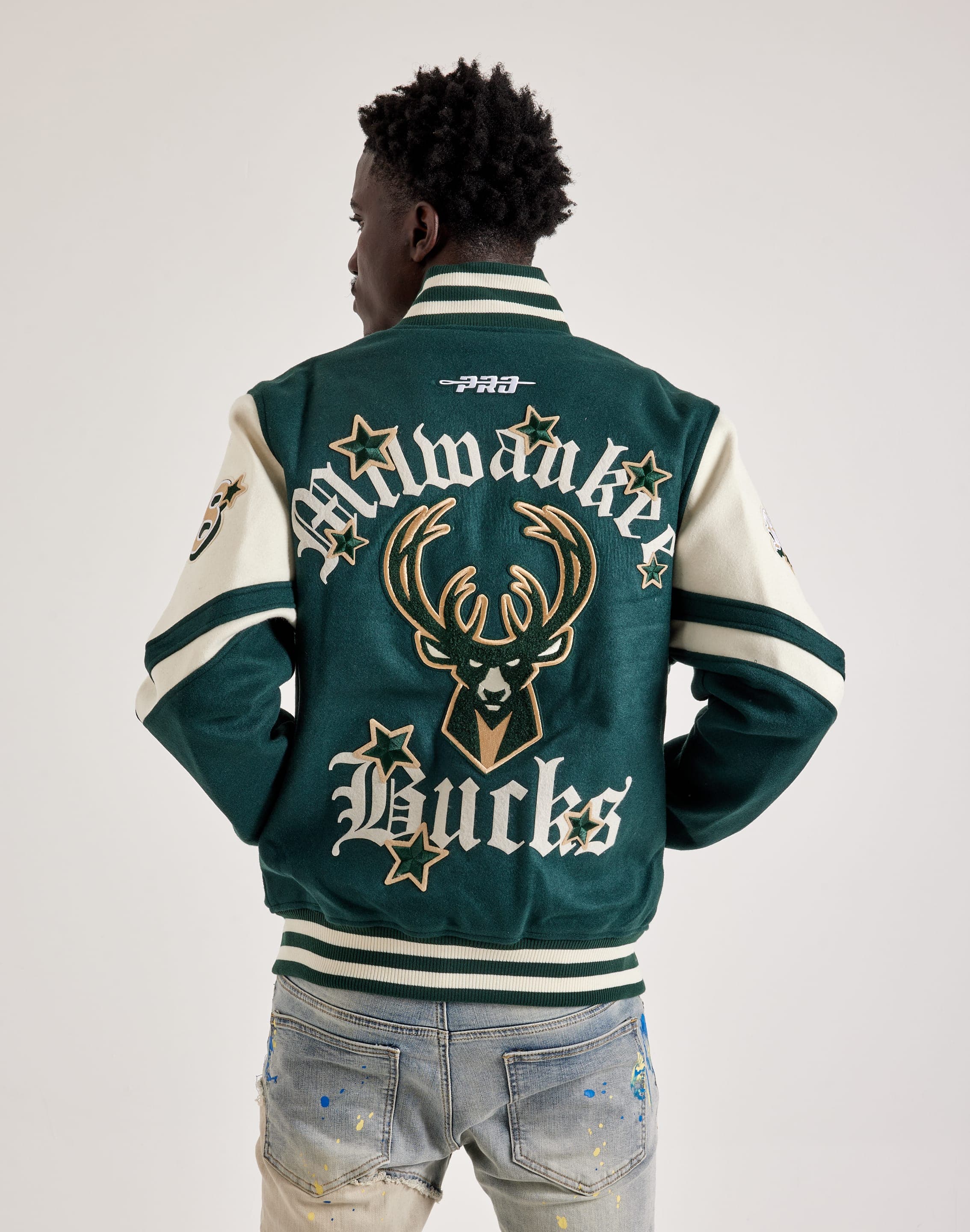 Pro Standard NBA Milwaukee Bucks Varsity Jacket – DTLR