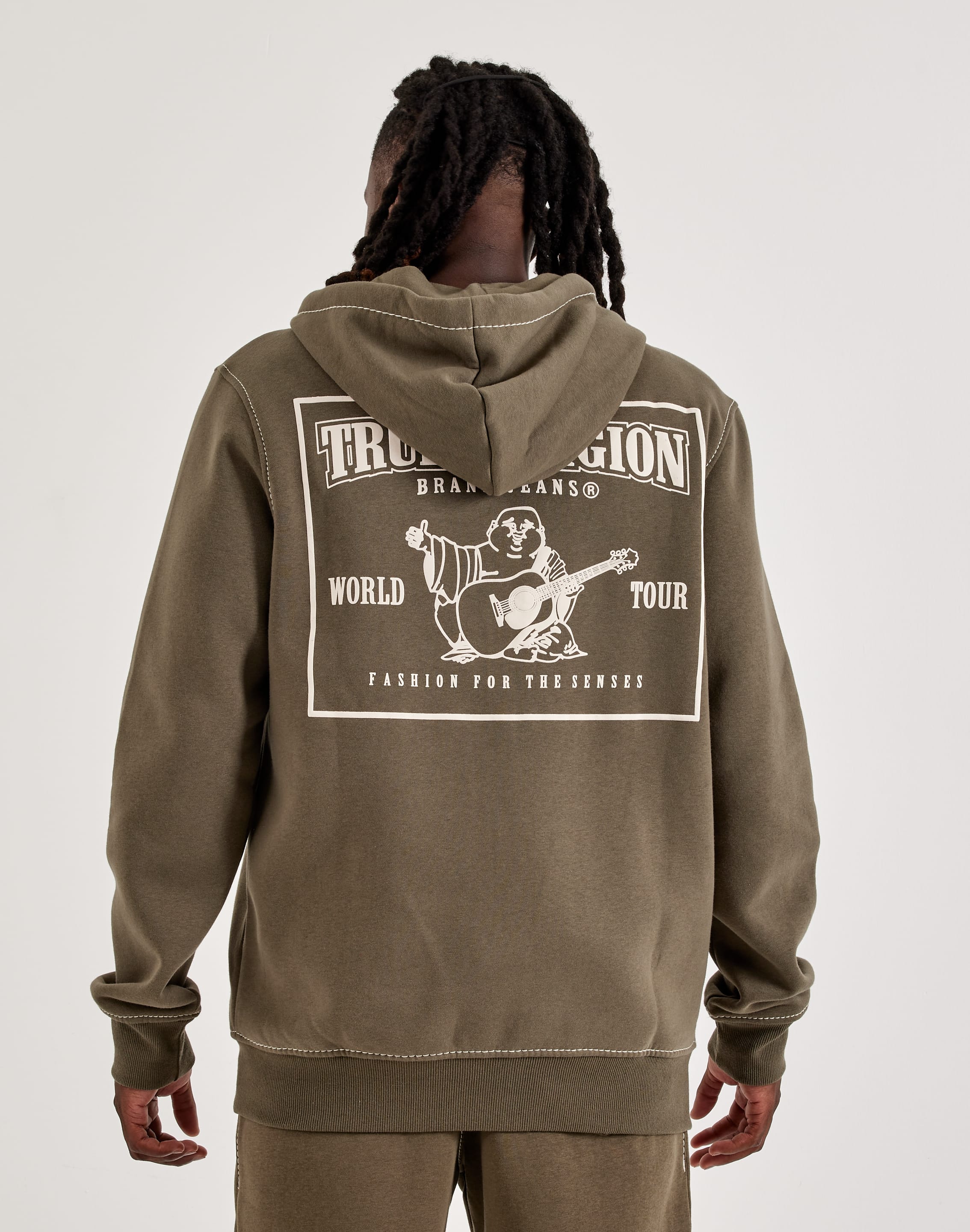 True Religion Big-T Full-Zip Fleece Hoodie – DTLR