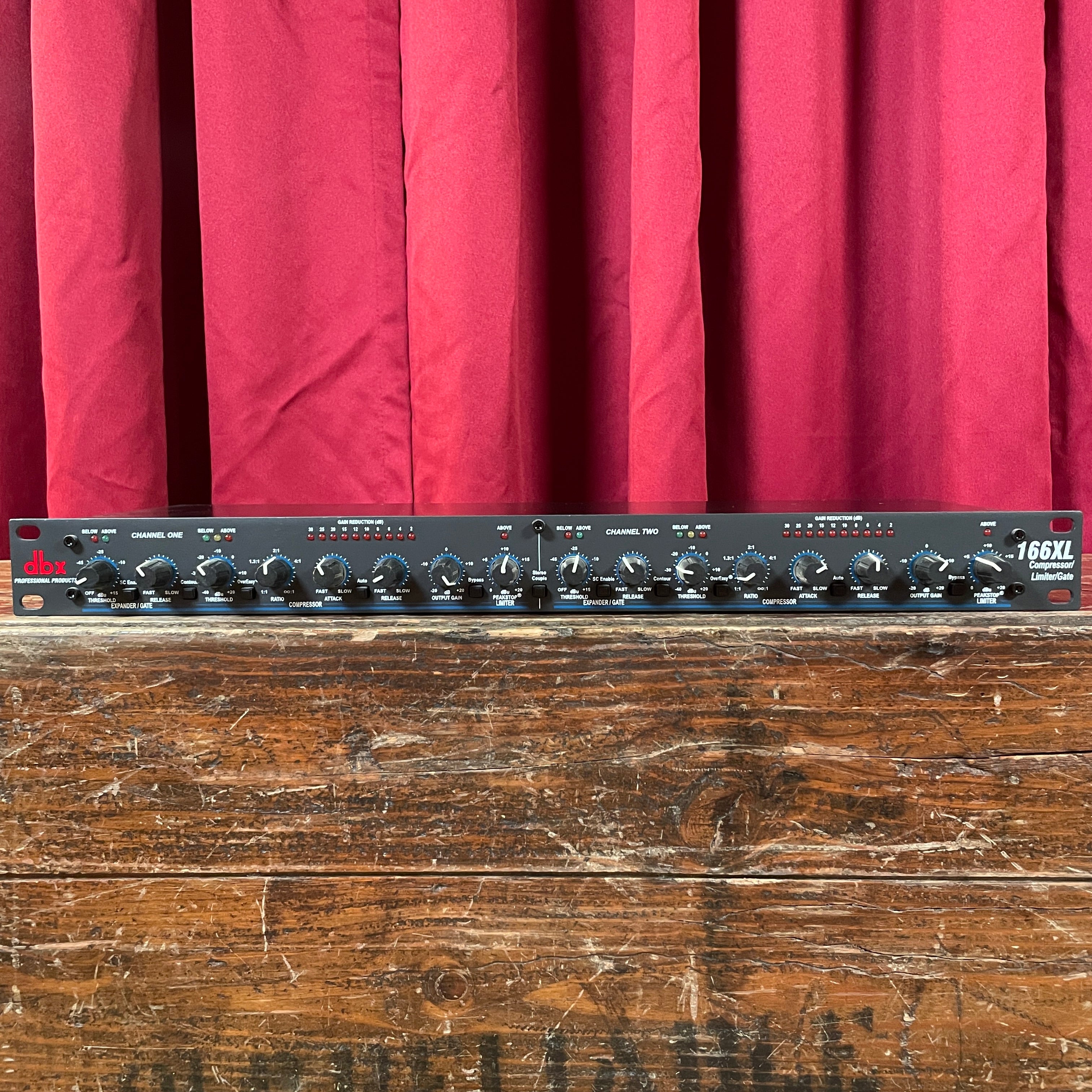 DBX 166XL Stereo Compressor / Limiter / Gate – Drugan's Drums