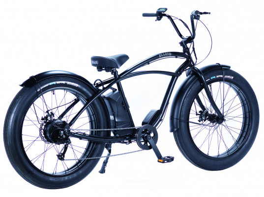 楽々ポジションで砂浜から街中までゆったりクルージングが楽しめる