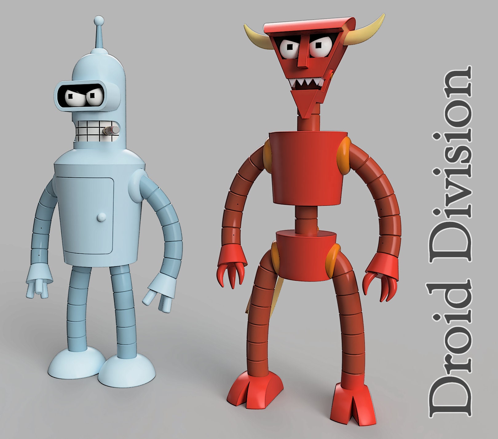 RobotDevil & Clamping Robot Inspired Fan Art Printable Files