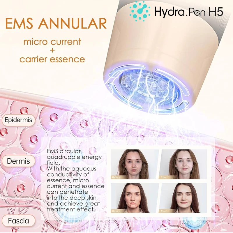 Hydra Pen H5」EMS 電動マイクロニードル導入器 ✿ 最新の電流美顔器
