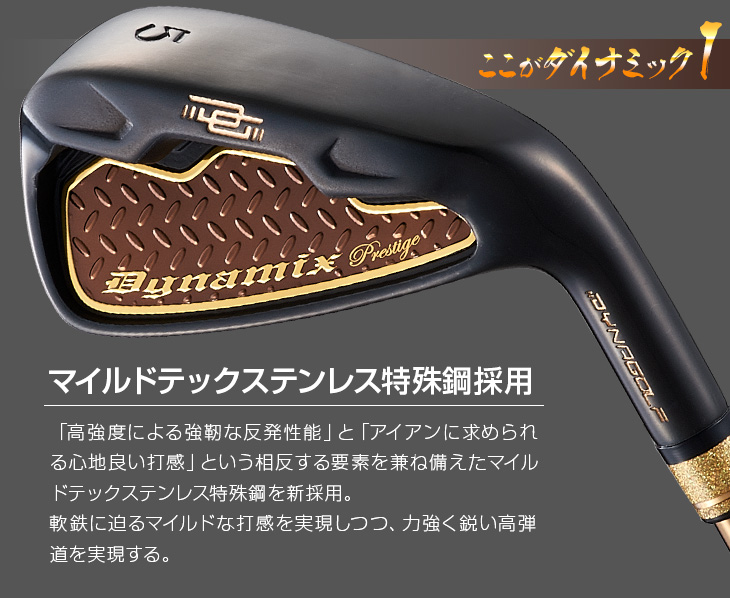 6本セット】ダイナミクス プレステージ アイアン6本セット (#5～#9