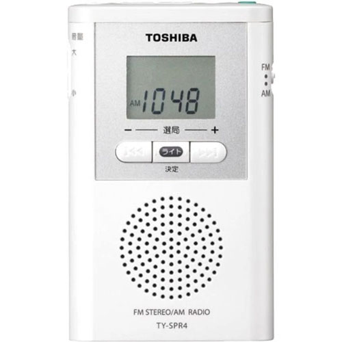 e-TREND｜東芝 TY-SPR4(W) [LEDライト付きポケットラジオ(ホワイト)]