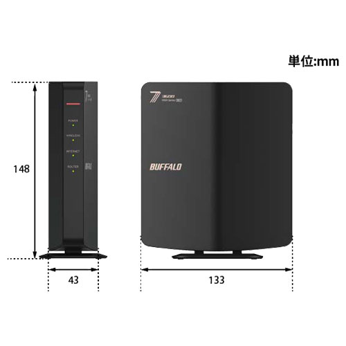 e-TREND｜バッファロー WSR3600BE4P/DBK [Wi-Fi7 (11be)対応 デュアル
