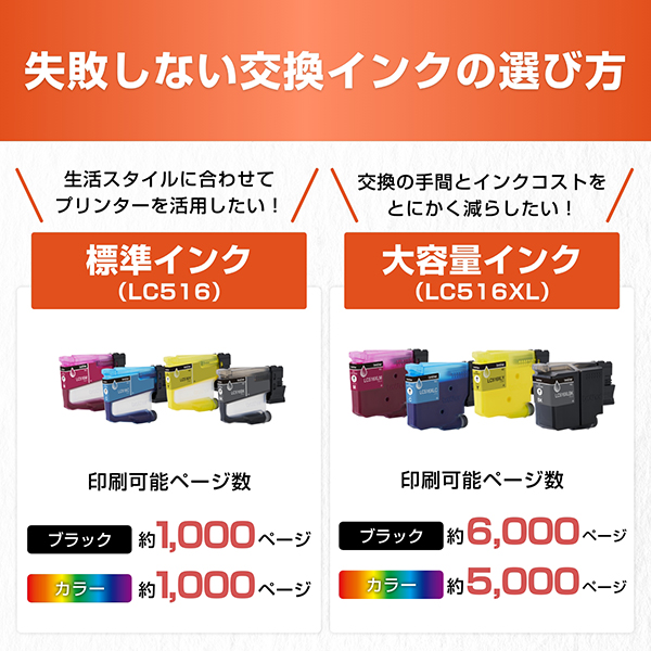 e-TREND｜ブラザー ☆お得な4色インクセット☆LC516-4色セット[【純正