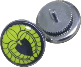 ピンバッジ(ピンズ) 15ミリ円形（ネジタイプ） | 缶バッジ製作屋