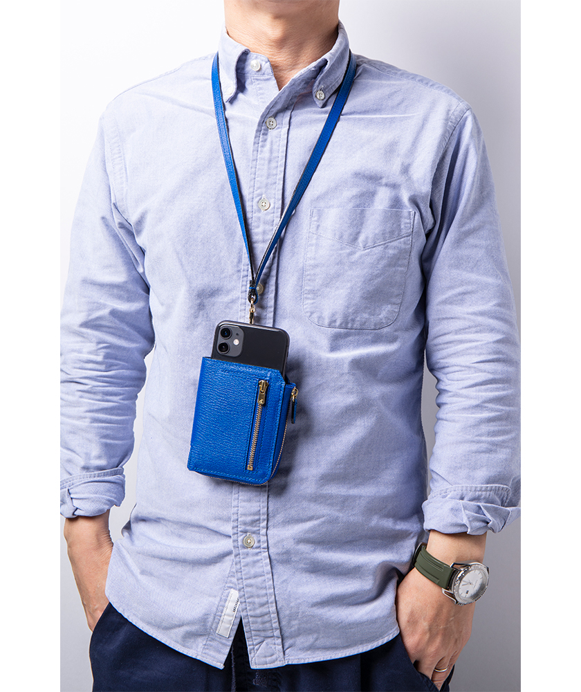 ポケットやカバンに収納するのではなく、魅せる財布なら【ネック