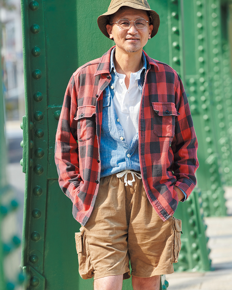 ウールリッチのバッファローチェックのオリジナルは正方形ではなく