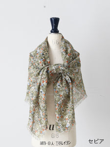 R&D.M.Co- ワイルドベリーフィールドガーゼショール [7885] – CREER