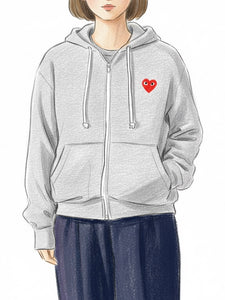 PLAY COMME des GARCONS スウェットジップパーカー [AX-T168-051] – CREER