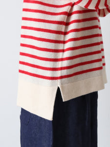 TOWAVASE バスクプルオーバー (ボートネック) 一本どり [mdm02-01] – CREER