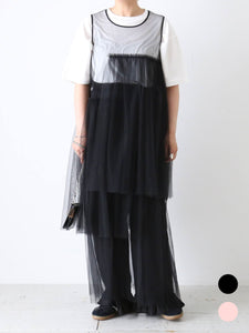 noir kei ninomiya ナイロンチュールワンピース [3N-O011-051] – CREER